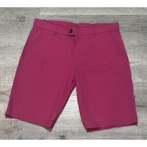 Greyson Shorts Mens 33 Pink Fuchsia Montauk Golf Performance Stretch 10 In